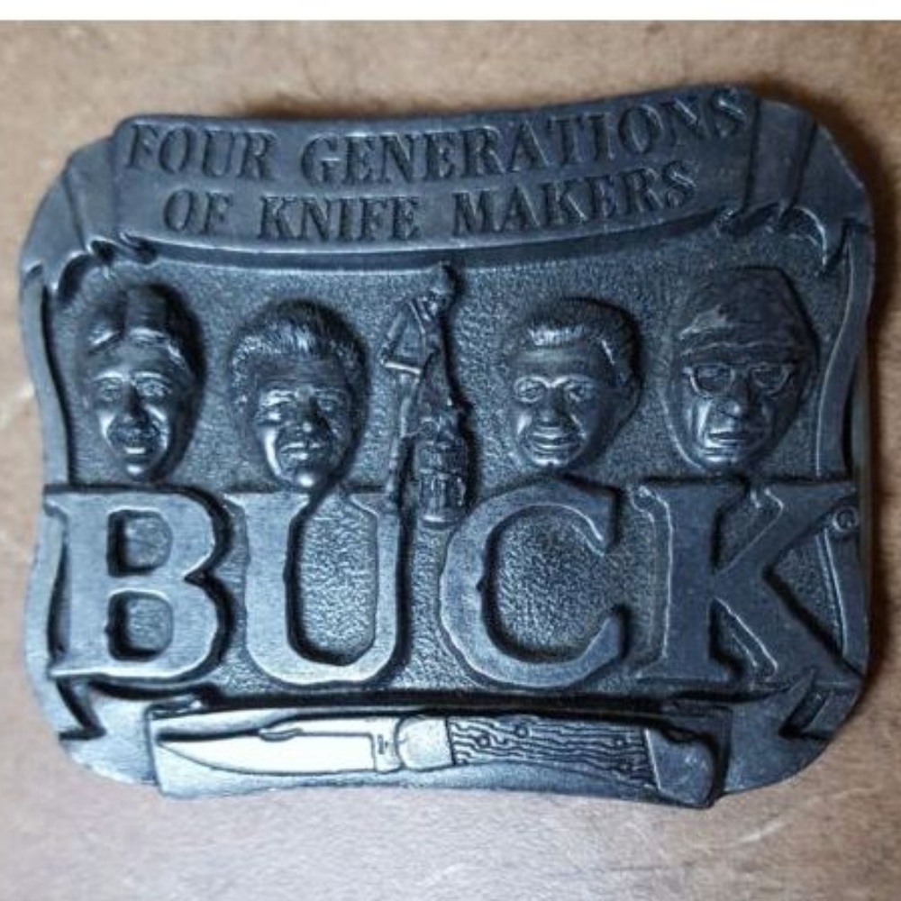 Buck Knife Company Belt Buckle "Four Generations